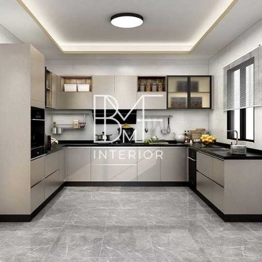 Jasa custom kitchen set terdekat Rawalumbu Bekasi free desain 3D rander