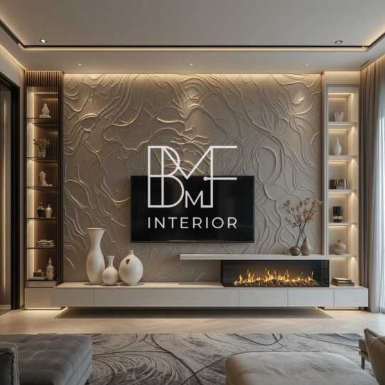 Custom meja tv Jakarta Barat Backdrop tv nya konglomerat inimah
