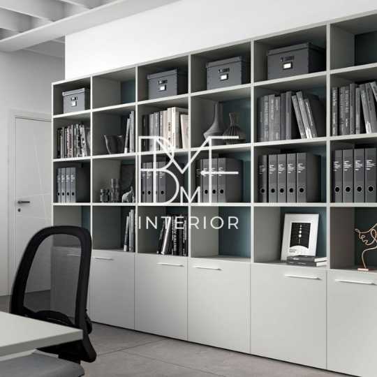 Custom Lemari Arsip Kantor Minimalis HPL - Tahan Gores & Modern Area Jakarta
