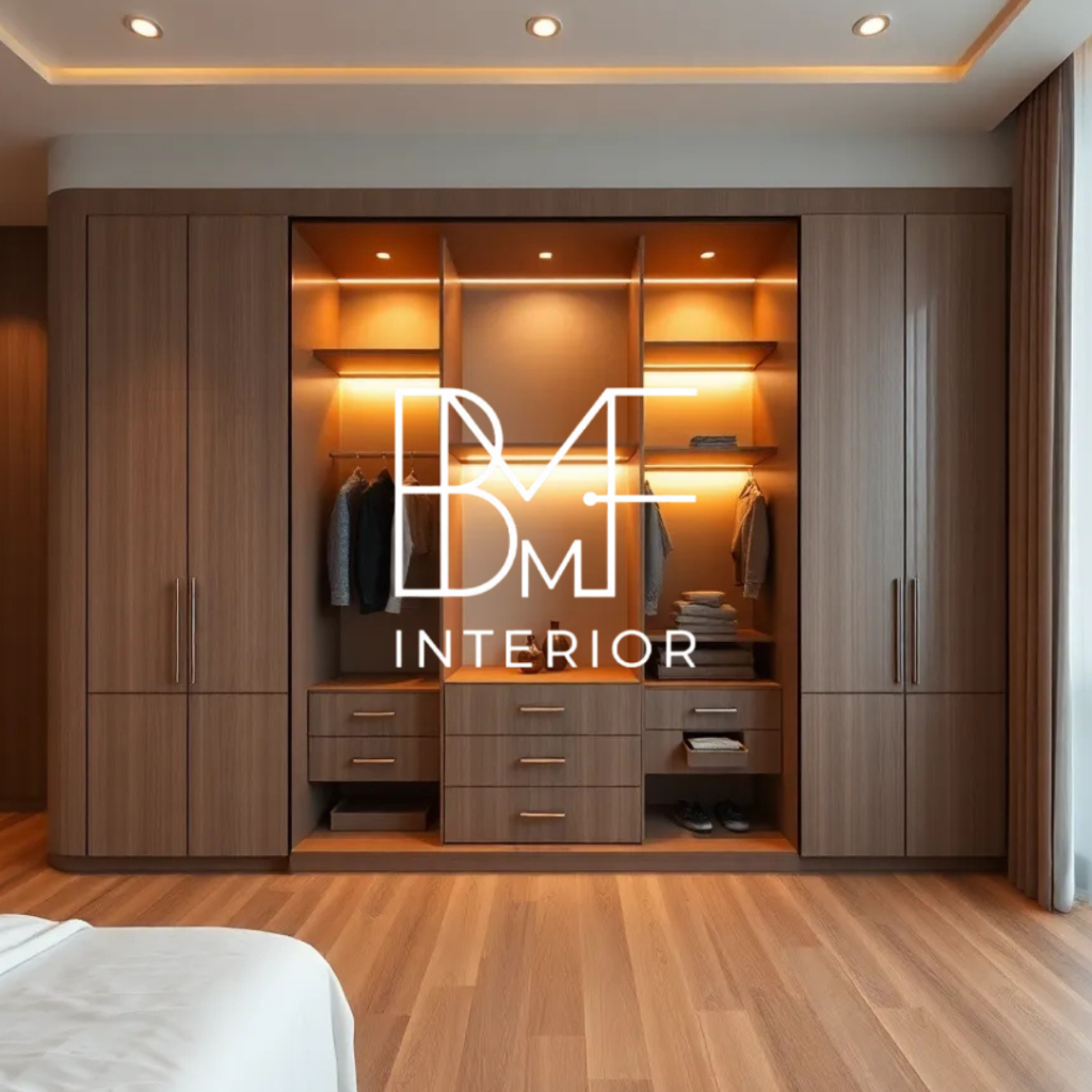 Jasa Custom lemari pakaian Jakarta Timur gratis design & survey