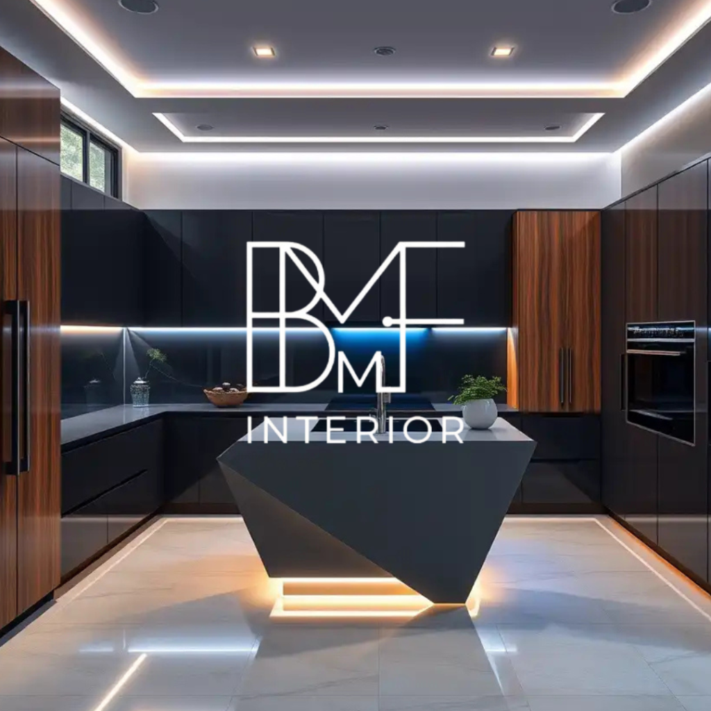 Jasa custom kitchen set terdekat Medansatria Bekasi desain futuristik led