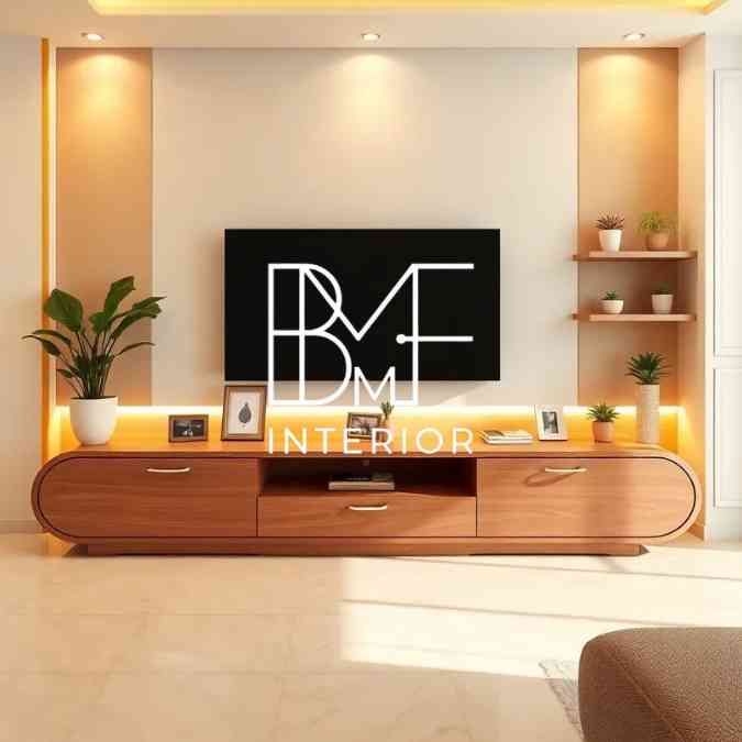 Custom meja tv Grand wisata Bekasi finishing rapi sudut tidak tajam aman balita