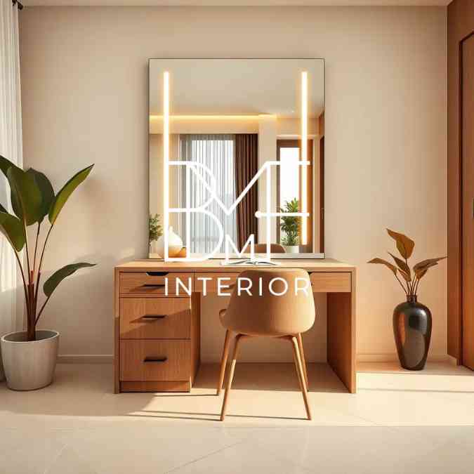 Custom Meja Rias Jakarta Bahan Plywood HPL: Tahan Air, Anti Jamur, & Anti Rayap