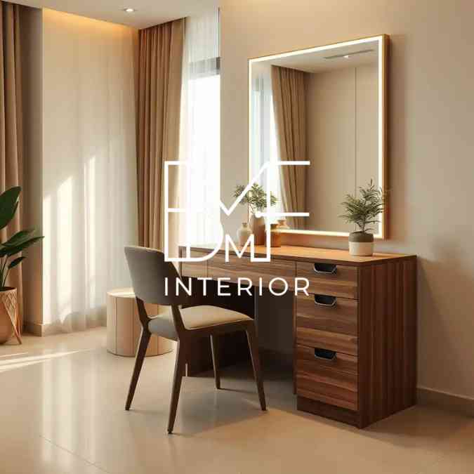 Custom Meja Rias Jakarta Bahan Plywood HPL: Tahan Air, Anti Jamur, & Anti Rayap