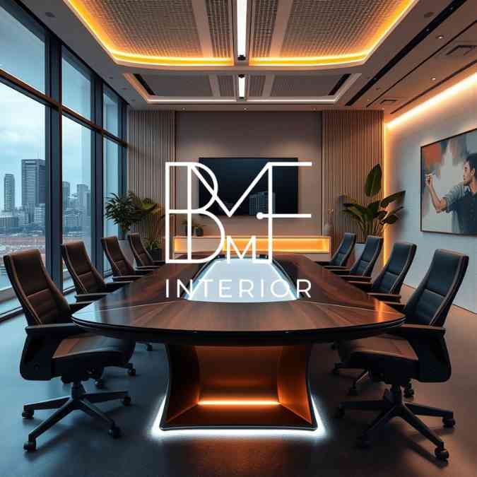 Jasa Custom Meja Meeting Kantor Jakarta Desain Futuristik