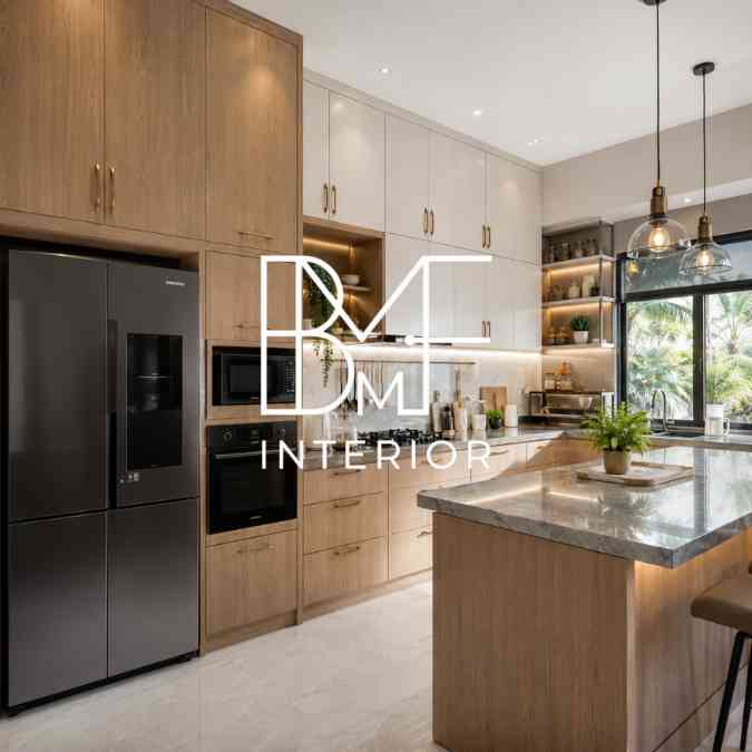jasa kitchen set Cibubur Minimalis Jakarta Timur full plafon kabinet atas bebas debu