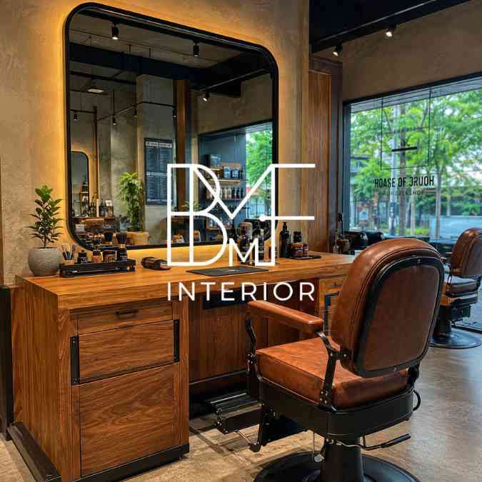 meja barbershop minimalis Bekasi Kayu Solid Tahan Lama